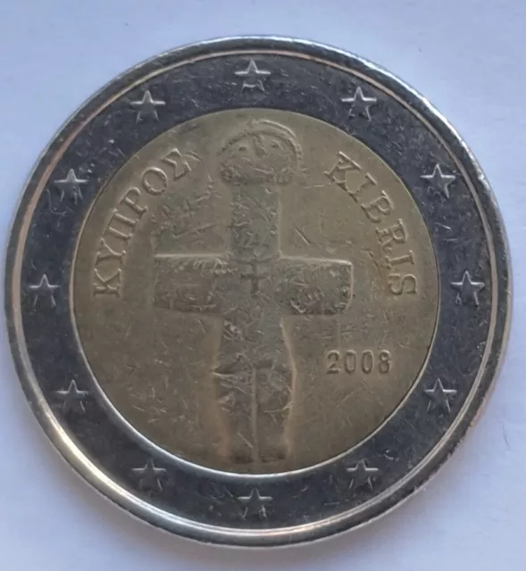 2 euro münze zypern kibris 2008