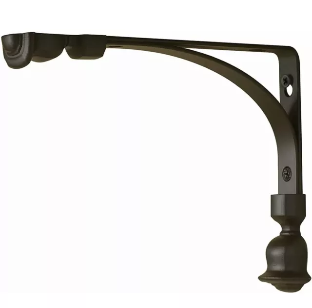 Rubbermaid 1877655 Decorative Shelf Bracket 6 by 8-Inch Tulip Bronze (2-Pack)