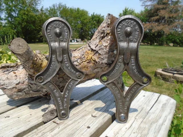Antique/Primitive Original Allith Reliable Barn Door Rollers Restored