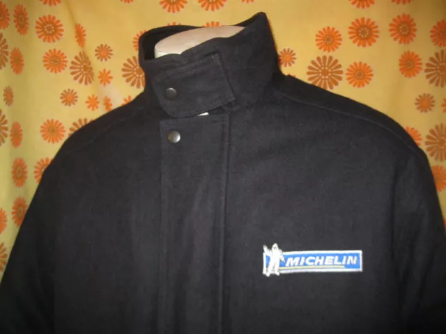 🚘🛞 Ancienne VESTE PUBLICITAIRE PNEUS MICHELIN TM Automobile Pneu Tire Jacket