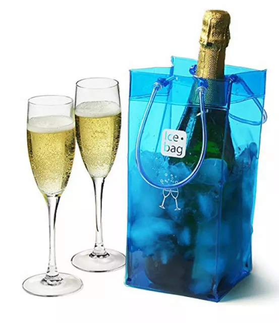 Ice Bag Basic Blu Secchiello Borsa  Ghiaccio Bottiglia Vino Suaglass 11 2022