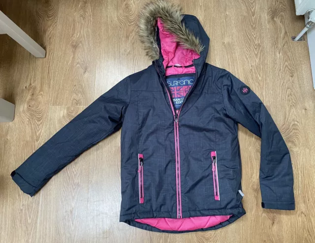 Girl’s Surfanic Warm Coat/jacket Age 14-15 Uk 6 Excellent Condition Urban Series