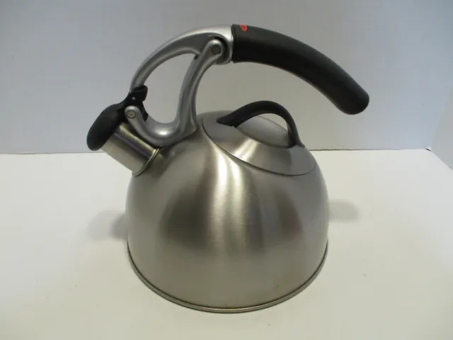 OXO Uplift Tea Kettle 2qt 1.9L Brushed Stainless Steel - Low Whistle -  Teapot