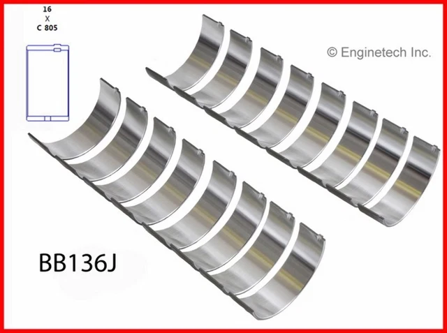71-80 Fits Chrysler 5.9L / 360 OHV V8 16V  Rod Bearings 020