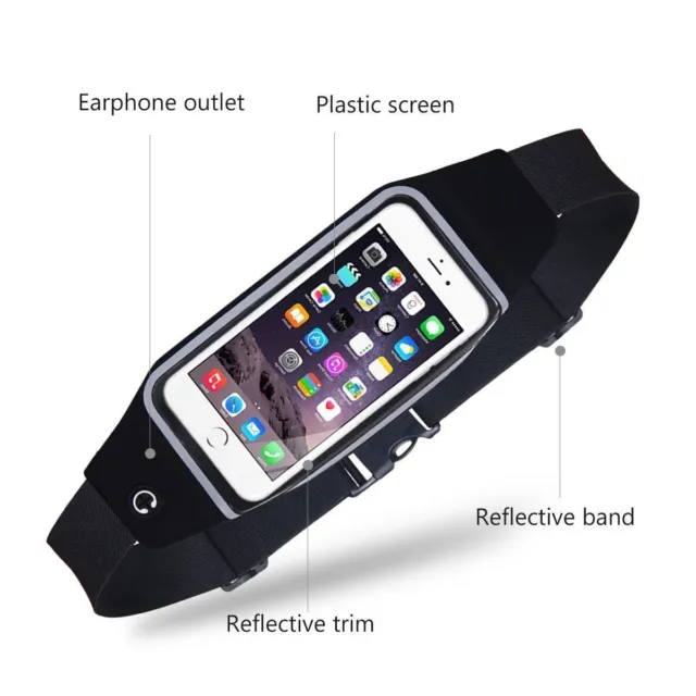 Sport Running Jogging Gym Waist band Phone Holder For Samsung Galaxy S8 Plus