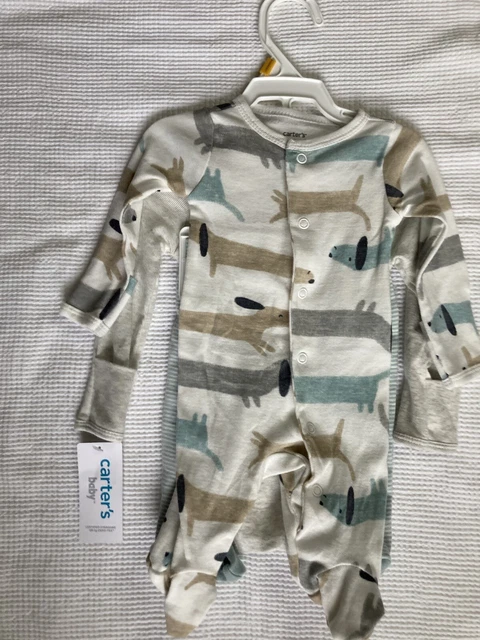Carters baby boy 3 piece dog knit outfit - newborn