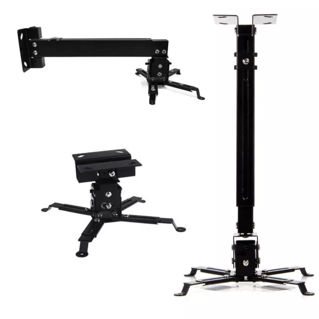 Universal Projector Mount Adjustable Tilt DLP LCD  Extendable Ceiling Bracket