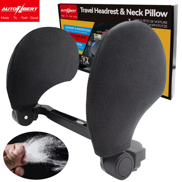 VELVET CAR SEAT Headrest Pillow Head Neck Support Kids Adult Adjustable  Cushion $28.19 - PicClick AU