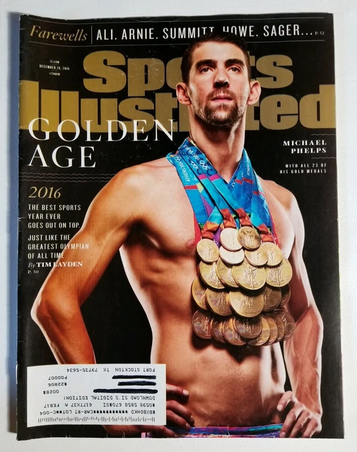 MAGAZINE SPORTS ILLUSTRATED Michael Phelps Muhammad Ali Arnold Palmer