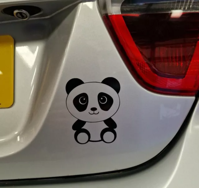 Panda Decal Sticker Car Van Bike Window Bumper Laptop Vinyl Cool Bamboo