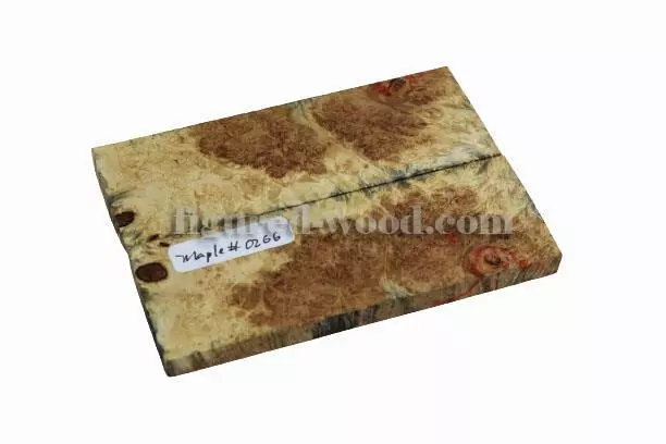 "Burl De Arce, Escamas De Cuchillo, Manijas De Herramientas, Talla En Madera #0266 - 5 3/4"" X 2"" X 1/2" 2