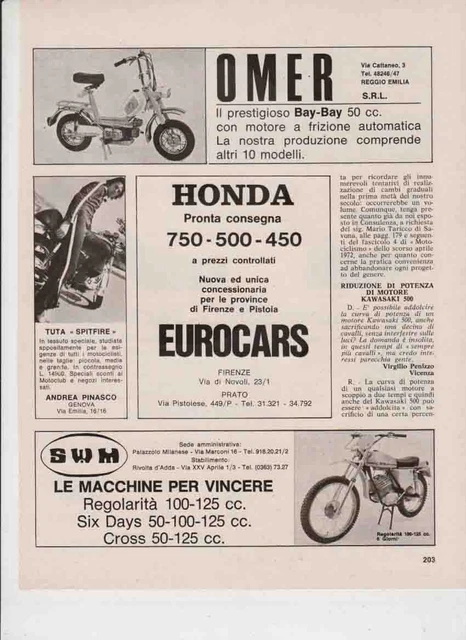Publicité Moto - NEWS-MOTO SWM REGOLARITA BOY 50 (1976) - Moto Italienne Enduro D'époque