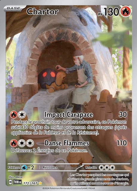 Chartor CARTE POKÉMON CHARTOR 172/167 EV06 Mascarade Crépusculaire Illustration ...