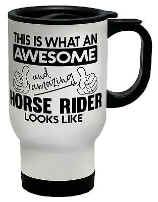 Questo è ciò che una fantastica e incredibile Horse-Rider assomiglia a tazza da viaggio