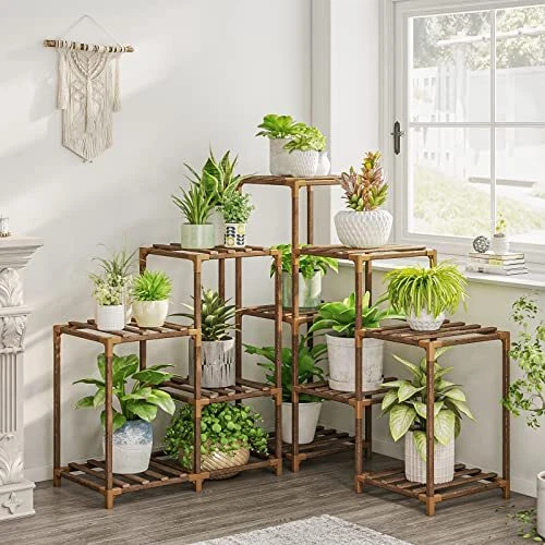 Plant Stand Indoor Outdoor Corner Plant Shelf 5-Tier 11 11 Potted Corner