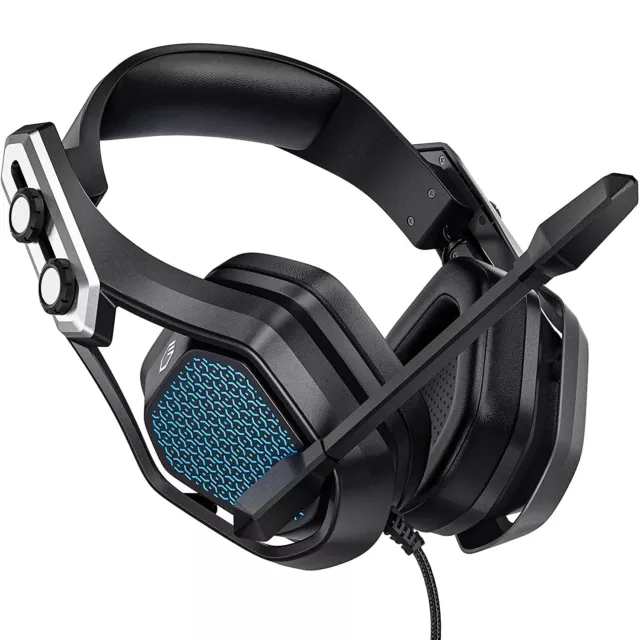 Gaming Headset Gamer Kopfhörer Noise canceling Mikrofon Chat 3,5mm PC Notebook