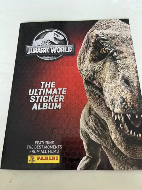 Rare  Panini Jurassic World Ultimate Sticker Album complete all stickers