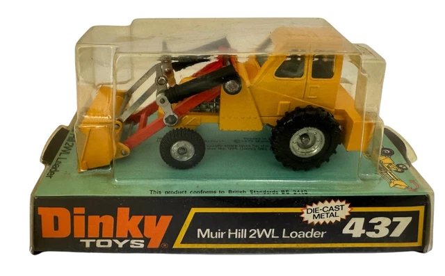 A86 1:43 DINKY TOYS 437 MUIR HILL 2WL 2 WHEEL LOADER RED EXCELLENT ETAT