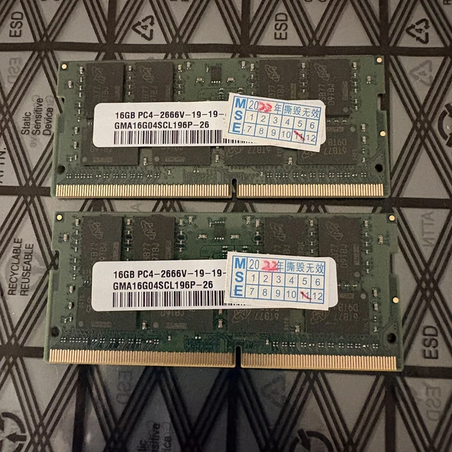 MICRON 32GB DDR4-2666V Kit 2x16GB soDIMM Mac Windows Laptop