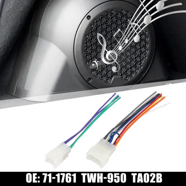 71-1761 Set adattatore radio cablaggio cablaggio cablaggio lettore CD stereo auto per Toyota Corolla