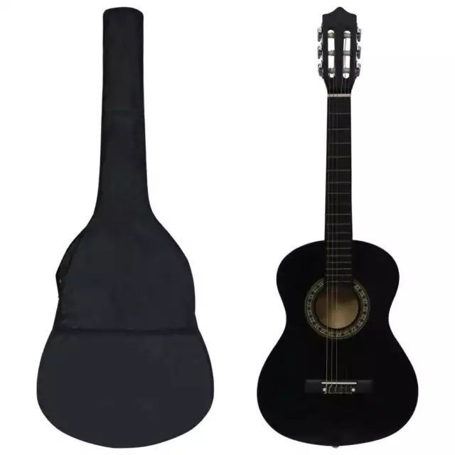 Jeu de guitare classique pour dÃ©butants 8 pcs Noir 1/2 34"