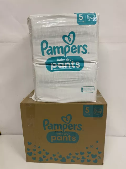 Pampers Baby-Dry Windeln Pants Größe 5 (12-17kg), Junior, MONATSBOX, 160 Stück