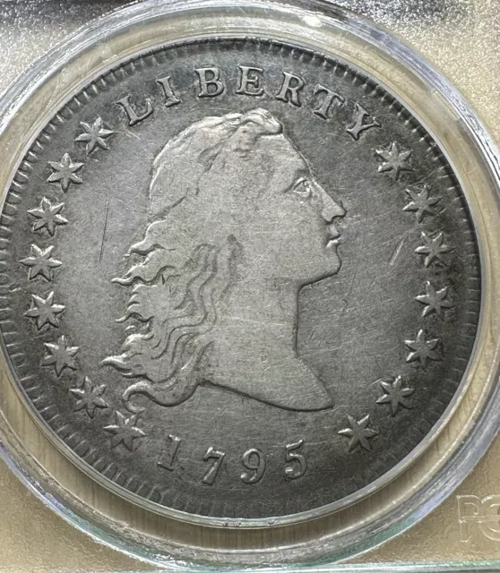 1795 Bust Dollar PCGS VF-20 Flowing Hair. 2 Leaves. BB-21 3