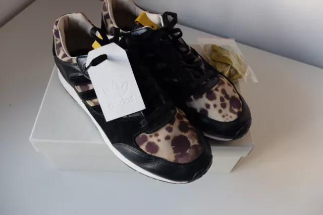 Adidas consortium tech super WCAP UK10 stampa leopardata nero giallo originali in perfette condizioni 3