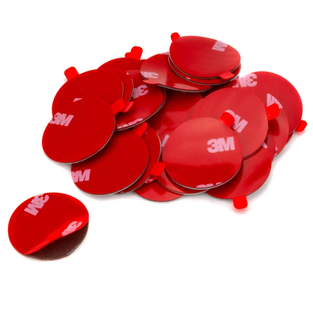 Mellbree 3M Dashcam Klebepads 10 Stück - Doppelseitiges Klebeband Extra Stark | 44x34mm