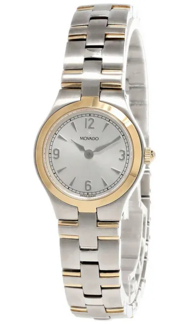Movado Juro Stainless Steel Silver Dial Two-Tone Women's Watch 0605410