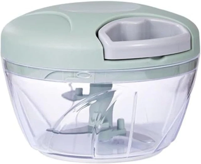 Pull On Rope 500ML CHOPPER MANUAL Pull Rope Vegetable Cutter Food Hand Held Dicer ...