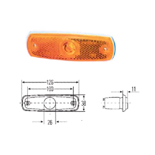Feu De Gabarit LED Orange – Pour Camping-car Roller Team – H002Ae0007