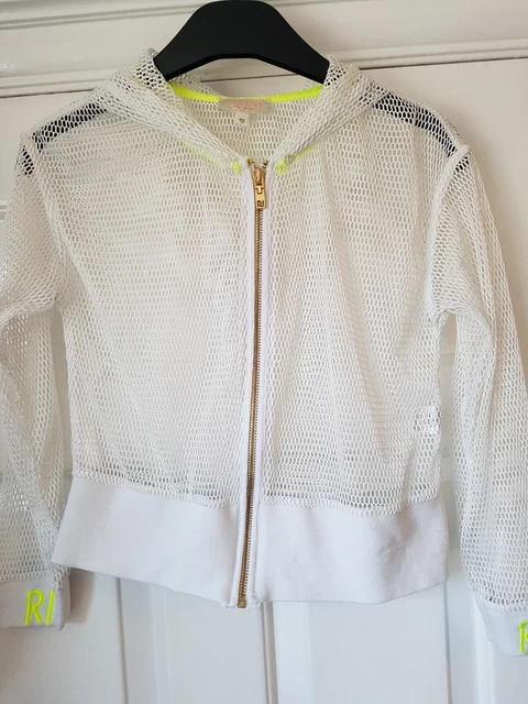 Girls River Island Hooded Mesh Jacket, Age 9-10 Years