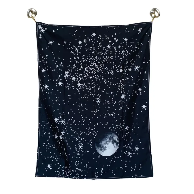 Moon Star Night Sky Tapestry Wall Hanging Spiritual Constellation Witchy Decor