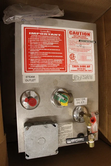 Generador de vapor Thermasol modelo 140 en caja