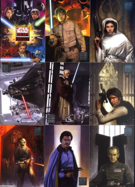 Star Wars - Galaxy Series 4 - Complete 120 Card Set - Topps 2009 - NM