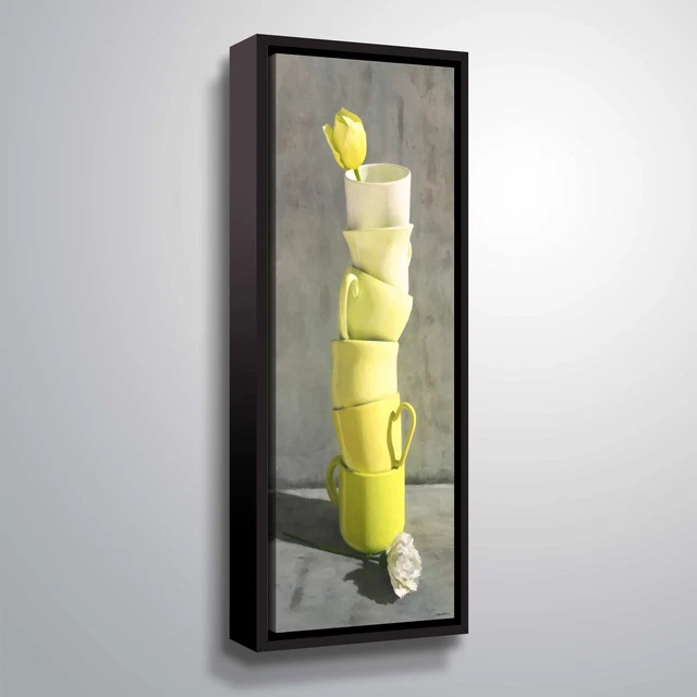 ArtWall "Tea Time" Gallery Wrapped Floater-framed Canvas  8x24