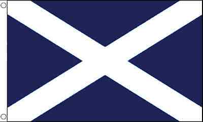 8' x 5' St Andrews Cross Flag Dark Blue Scotland Scottish Banner