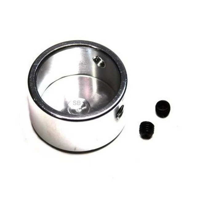 (Pack of 2) Aluminum END Cap for 1” ID Tube/Shaft with Set Screws – (Anodized...