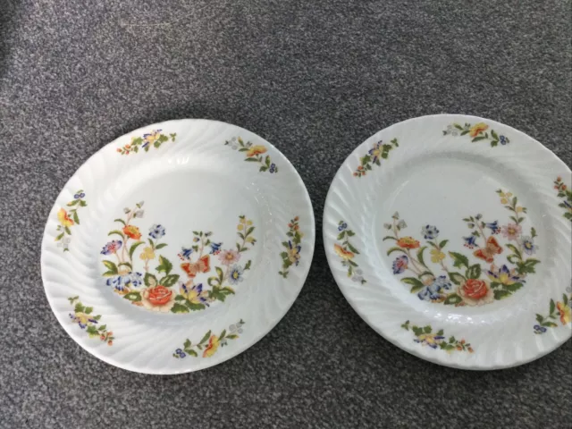 Aynsley - Cottage Garden - 2 Salad Plates - 21cm , 8.25”.  New With Labels