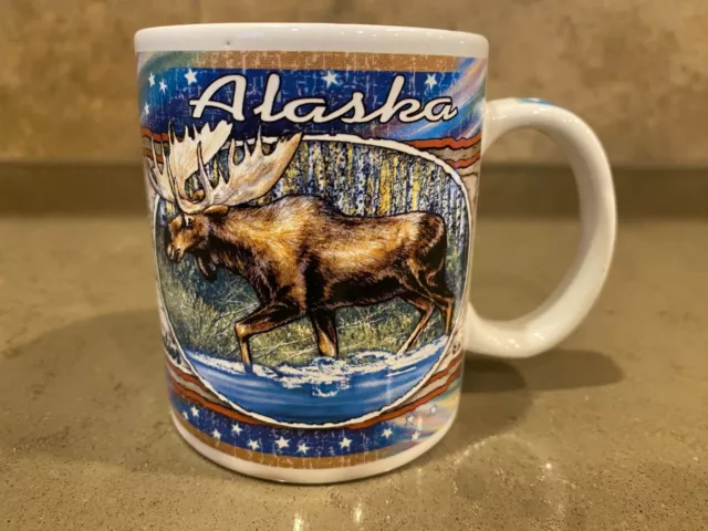 Alaska Porcelain 12 oz Moose Mug The Last Frontier made by Artic Circle