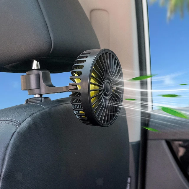 Ventilateur De Siège Arrière De Voiture Filaire Pliable à 3 Vitesses Pour Les