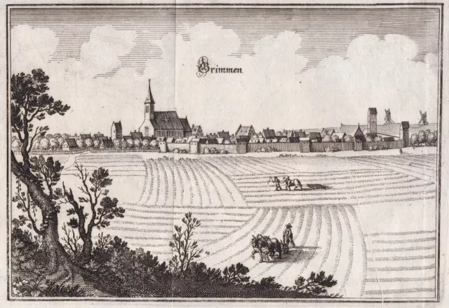 Grimmen LK Vorpommern-Rügen Mecklenburg-Vorpommern Merian Kupferstich 1650