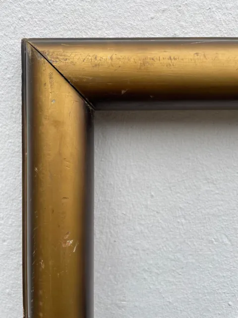 Antiker Bilderrahmen Gemälderahmen Holz gold Jugendstil Aussen 58x51,5cm