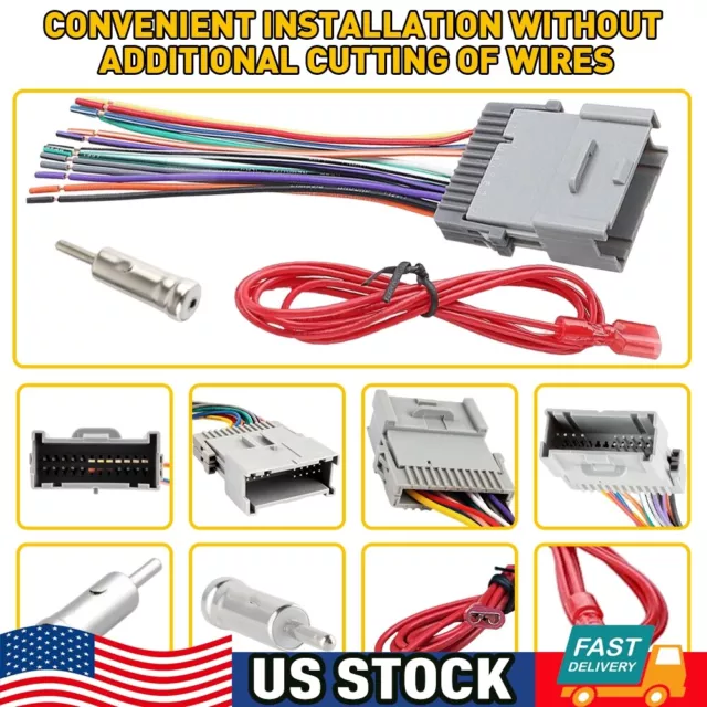 For Chevy Silverado 2003-2006 Car Stereo Radio Wiring Harness Connector Adapter