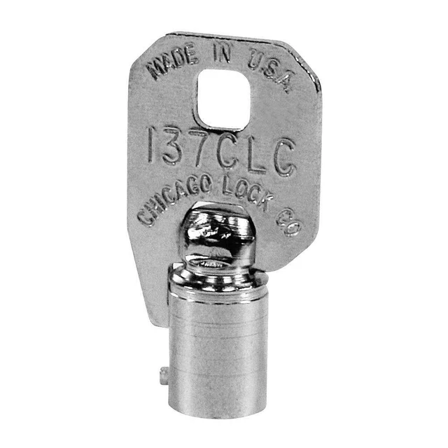 Llave circular en blanco COMPX CHICAGO D137-CLC