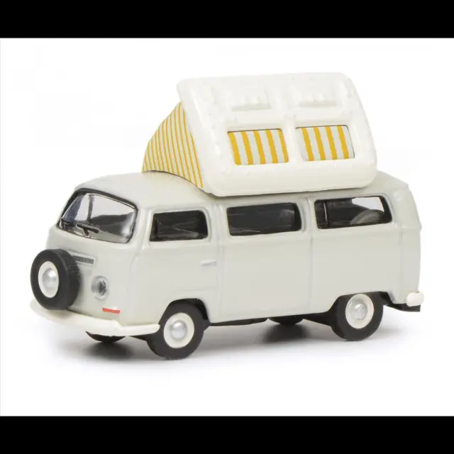 Schuco 452640400 - VW T2a Camper, grau/weiß 1:87