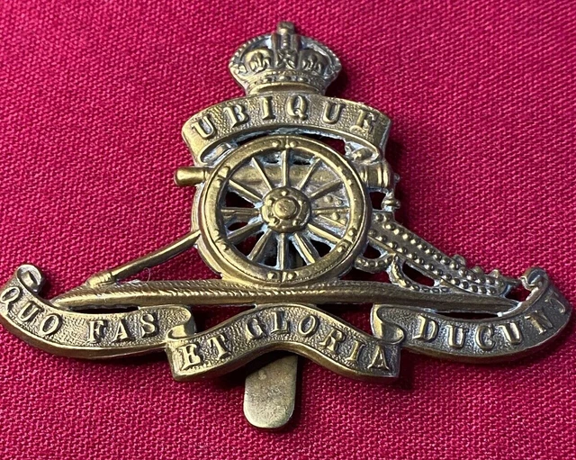 GENUINE WW1/WW2 ROYAL Field Artillery British Military Cap Badge - All ...