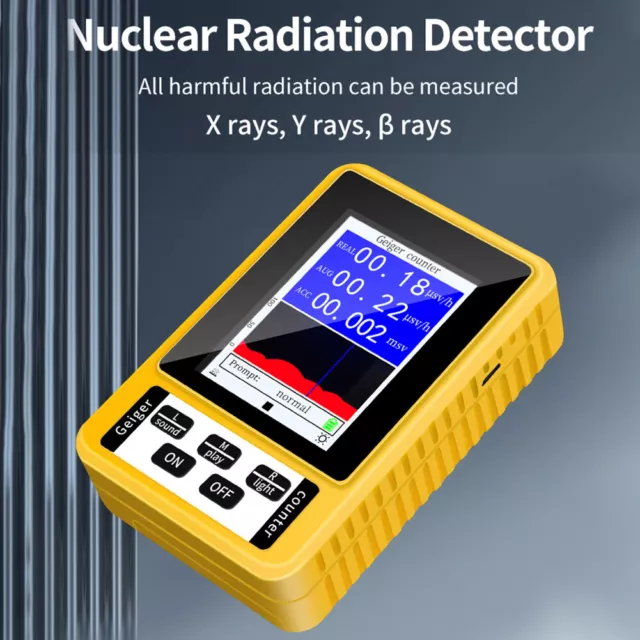 Geiger Counter Détecteur De Rayonnement Nucléaire X-Ray β γ Dosimètre Moniteur 3