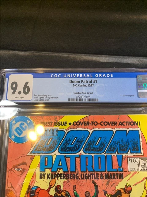 Doom Patrol #1 * CGC 9.6 NM+ CANADIAN PRICE VARIANT * Wraparound Cover 2
